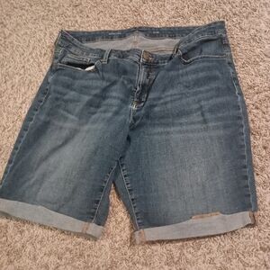 St. John's Bay Blue Denim Jean Shorts